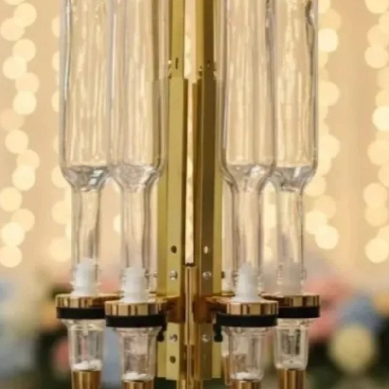 Perfume Fragrance Bar - 6 Goldene/Silberne Pumpkopf-Parfümspender mit Drehbarem Goldener
