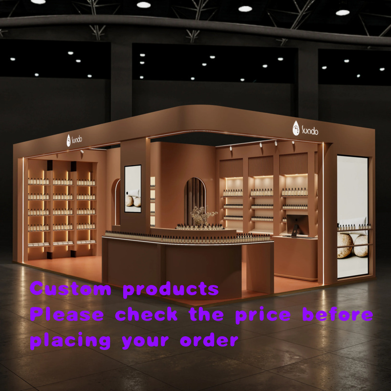 Perfume In Fragrance Shop - Maßgefertigter Eleganter Parfüm-Kiosk, Runder Duft-Präsentationstresen, Individueller