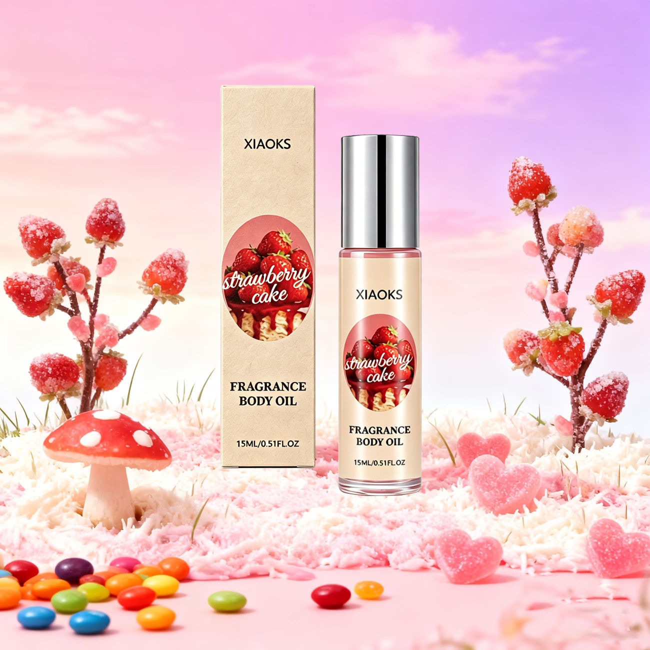 1 Flasche Erdbeer-Kuchen Roll- – Fragrance World Perfume Bewertung und Preis